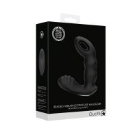 Ouch! Beaded vibrerende prostaatstimulator met afstandsbediening - Zwart, afbeelding 2