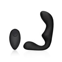 Ouch! Pointed vibrerende prostaatstimulator met afstandsbediening - Zwart