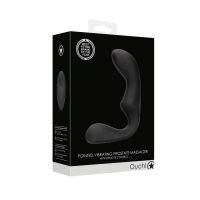 Ouch! Pointed vibrerende prostaatstimulator met afstandsbediening - Zwart, afbeelding 2