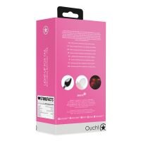 Ouch! Lichtgevende vossenstaart met metalen buttplug - Roze, afbeelding 3