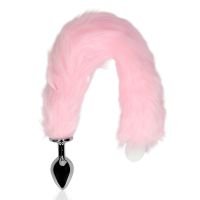 Ouch! Lichtgevende vossenstaart met metalen buttplug - Roze, afbeelding 7
