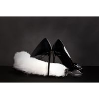 Ouch! Vossenstaart met metalen buttplug - Wit, afbeelding 6