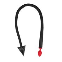 Ouch! Siliconen anaalplug Devil's Tail - Zwart/rood, afbeelding 3
