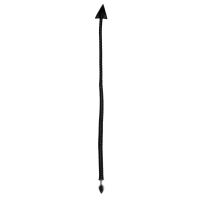Ouch! Metalen anaalplug Devil's Tail - Zwart, afbeelding 2