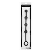 Ouch! Silicone Anal Balls - Small - Zwart, afbeelding 2