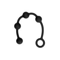 Ouch! Silicone Anal Balls - Small - Zwart, afbeelding 4