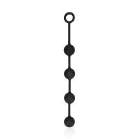 Ouch! Silicone Anal Balls - Medium - Zwart