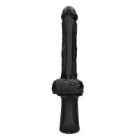 Ouch! Handheld Sexmachine van Vloeibare Siliconen met Vibratie en Stootfunctie - Zwart, afbeelding 4