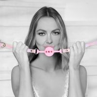 Ouch! Paris Collection - Siliconen ball gag - Roze, afbeelding 3