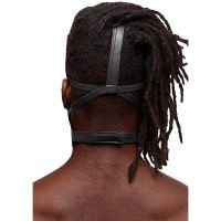 Male Power Triton - Masker met verstelbare hals en ring aan de voorkant - Eén maat - Zwart, afbeelding 2