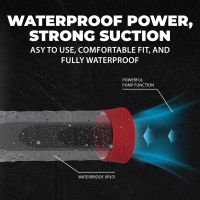 Pumped CyberPulse - Automatische waterdichte penispomp - Metallic rood, afbeelding 6