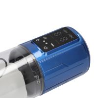 Pumped UltraLift - Automatische waterdichte masturbator pomp - Metallic blauw, afbeelding 4