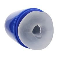 Pumped Pulsar - Zuigende en vibrerende masturbator pomp met onderdruk - Metallic blauw, afbeelding 2