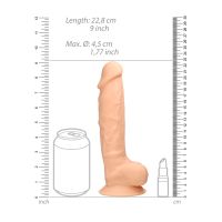 RealRock siliconen dildo met ballen - 23 cm, afbeelding 7