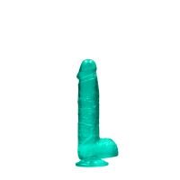 RealRock realistische dildo met ballen - 15 cm - Turquoise, afbeelding 2