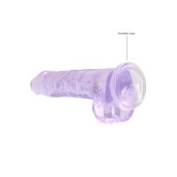 RealRock realistische dildo met ballen - 21 cm - Paars, afbeelding 4