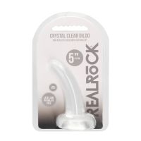 RealRock Abstracte Dildo met Zuignap - 11,5 cm - Transparant, afbeelding 2
