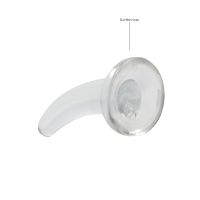 RealRock Abstracte Dildo met Zuignap - 11,5 cm - Transparant, afbeelding 3