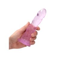 RealRock Niet-realistische dildo met zuignap - 17 cm - REA110PNK, afbeelding 3