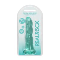 RealRock dildo met zuignap - 17 cm - Turquoise, afbeelding 2