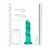 RealRock dildo met zuignap - 17 cm - Turquoise, afbeelding 4