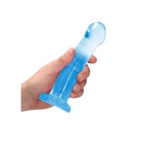 RealRock Abstracte Dildo met Zuignap - 17 cm - Blauw, afbeelding 5