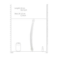 RealRock Niet-realistische dubbele dildo - 42 cm - Transparant, afbeelding 4