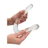 RealRock Niet-realistische dubbele dildo - 42 cm - Transparant, afbeelding 3