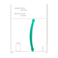RealRock Non-Realistische Dubbele dildo - 42 cm - Kristalhelder, afbeelding 3