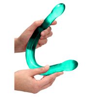 RealRock Non-Realistische Dubbele dildo - 42 cm - Kristalhelder, afbeelding 4