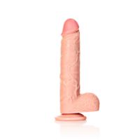 RealRock Rechte realistische dildo met ballen en zuignap - 23 cm, afbeelding 3