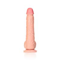 RealRock Rechte realistische dildo met ballen en zuignap - 25,5 cm - Huidskleur, afbeelding 2