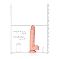 RealRock Rechtlijnige Realistische Dildo met Balzak en Zuignap - 30,5 cm, afbeelding 6