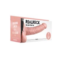 RealRock Holle strap-on met ballen - 18 cm, afbeelding 3
