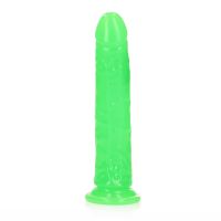 RealRock Slim Realistische Dildo met Zuignap - Glow in the Dark - 22,5 cm, afbeelding 4