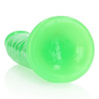 RealRock Slim Realistische Dildo met Zuignap - Glow in the Dark - 22,5 cm, afbeelding 5