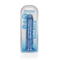 RealRock rechte doorschijnende dildo met zuignap - 23 cm, afbeelding 2
