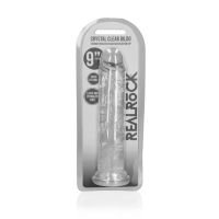 RealRock Rechte realistische dildo met zuignap - 23 cm - Transparant, afbeelding 6