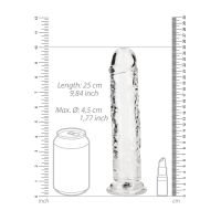 RealRock Rechte realistische dildo met zuignap - 23 cm - Transparant, afbeelding 7