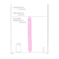 RealRock Realistische dubbele dildo - 45 cm - Crystal Clear, afbeelding 5