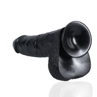 RealRock Extra Large Straight - XXL dildo met balzak - 33 cm - Zwart, afbeelding 5