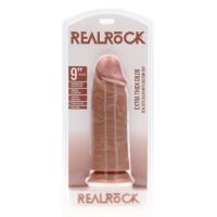 RealRock extra dikke rechte dildo zonder ballen - 23 cm - Lichtbruin, afbeelding 2
