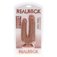 RealRock Double Trouble Dildo - 12,7/15,2 cm - Tan, afbeelding 2