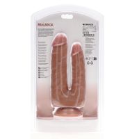 RealRock Double Trouble Dildo - 12,7/15,2 cm - Tan, afbeelding 3