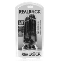 RealRock Two in One dildo - 12,7/15,2 cm - Zwart, afbeelding 2
