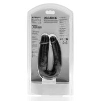 RealRock U-vormige dubbele dildo - 12,7 cm - Zwart, afbeelding 3
