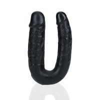 RealRock U-vormige dubbele dildo - 12,7 cm - Zwart, afbeelding 4