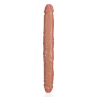 RealRock Slim Dubbele dildo - 30,5 cm - Tan