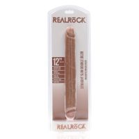 RealRock Slim Dubbele dildo - 30,5 cm - Tan, afbeelding 2