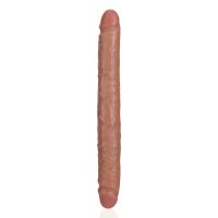 RealRock Slim Dubbele dildo - 30,5 cm - Tan, afbeelding 5